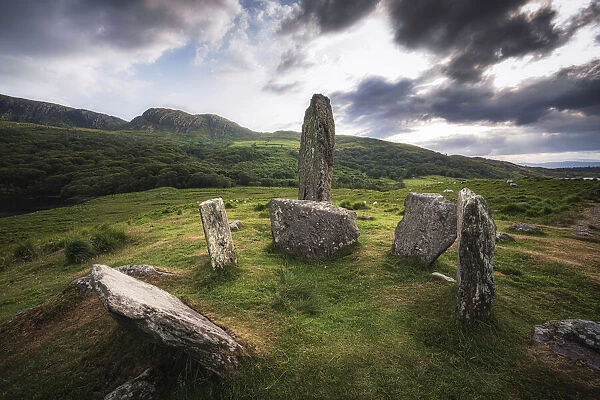 Europe, Ireland, County Kerry. Uragh stone circle