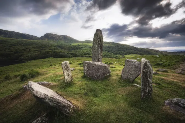Framed Print : Europe, Ireland, County Kerry. Uragh stone circle Framed Print : Europe, Ireland, County Kerry. Uragh stone circle