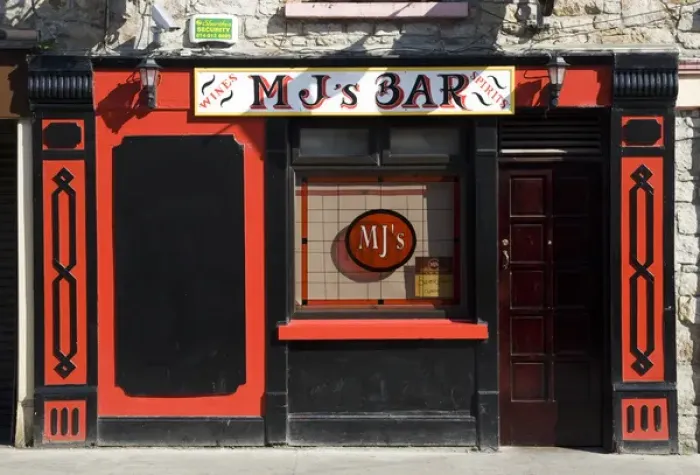 Framed Print : Europe, Ireland, Donegal. Store front of a traditional pub. Credit as: Wendy Kaveney