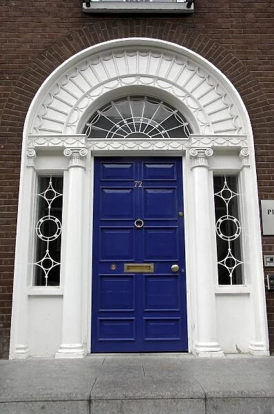 Europe, Ireland, Dublin. Georgian door. THIS IMAGE RESTRICTED - Not available to U