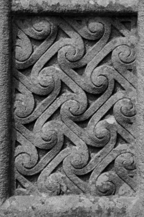 Framed Print : Europe, Ireland, Glendalough. Cletic Patterns on Cross at Glandalough Framed Print : Europe, Ireland, Glendalough. Cletic Patterns on Cross at Glandalough