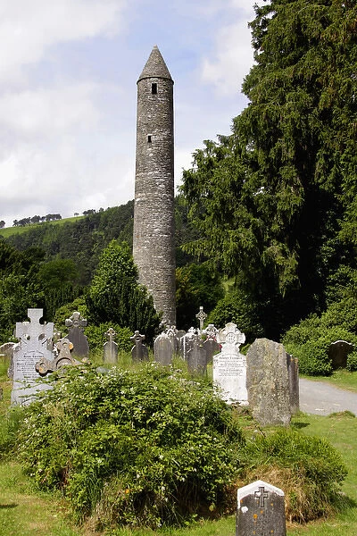 Europe, Ireland, Glendalough. Monastic site of St. Kevin in Glendalough