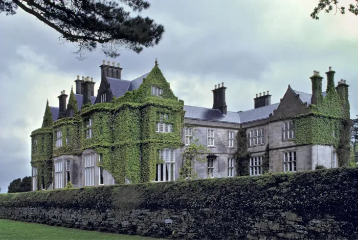 Framed Print : Europe, Ireland, Ring of Kerry. The stone sides of lovely Muckross House are draped in ivy vines Framed Print : Europe, Ireland, Ring of Kerry. The stone sides of lovely Muckross House are draped in ivy vines