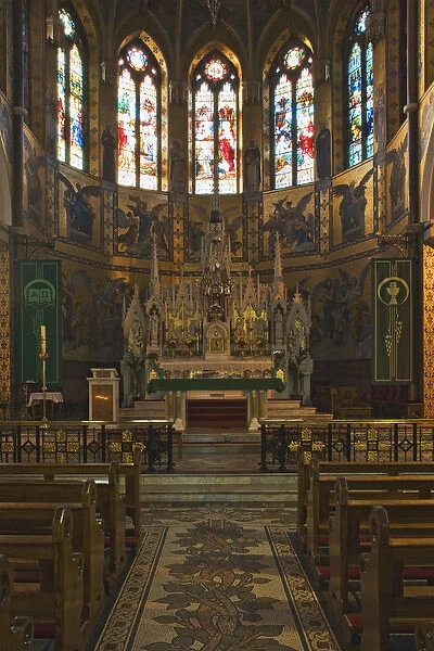 Europe, Ireland, Roscommon. Altar view inside Sacred Heart Church. Credit as: Dennis