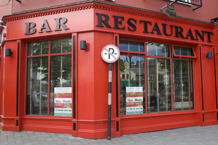 Framed Print : Europe, Ireland, Sligo. Outside of red bar and restaurant. Credit as: Wendy Kaveney Framed Print : Europe, Ireland, Sligo. Outside of red bar and restaurant. Credit as: Wendy Kaveney