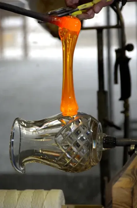Framed Print : Europe, Ireland, Waterford. Waterford Crystal Factory. Molten glass handle for pitcher Framed Print : Europe, Ireland, Waterford. Waterford Crystal Factory. Molten glass handle for pitcher