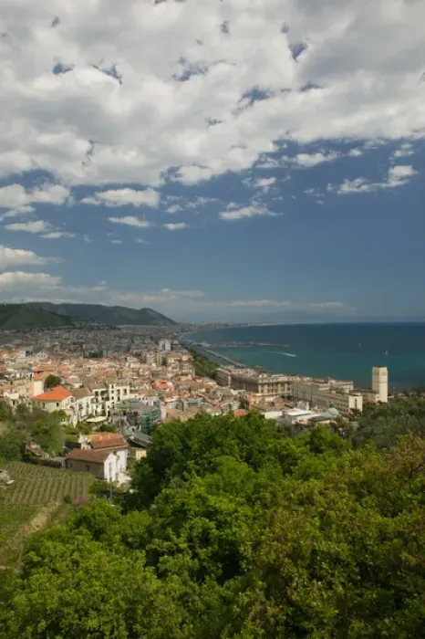Framed Print : Europe, Italy, Campania (Amalfi Coast), SALERNO: Town View