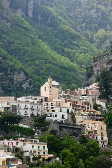 Framed Print : Europe, Italy, Campania (Amalfi Coast) POSITANO: Town View / Daytime Framed Print : Europe, Italy, Campania (Amalfi Coast) POSITANO: Town View / Daytime