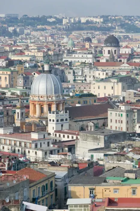 Framed Print : Europe, Italy, Campania, Naples: City & Churches from Vomero Hills / Daytime Framed Print : Europe, Italy, Campania, Naples: City & Churches from Vomero Hills / Daytime