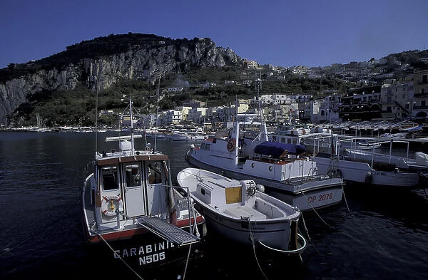 Europe, Italy, Capri. Capri Harbor