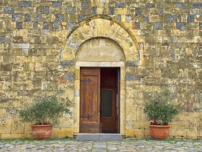 Framed Print : Europe, Italy, Chianti. The Romanesque church of Santa Maria Assunta in the hillside town Framed Print : Europe, Italy, Chianti. The Romanesque church of Santa Maria Assunta in the hillside town