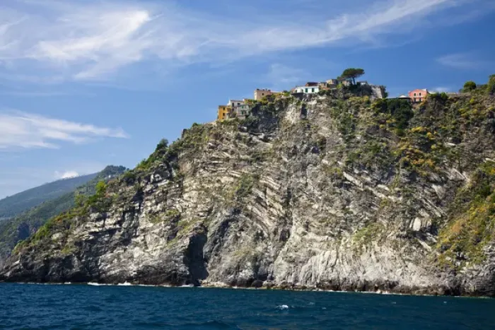 Framed Print : Europe; Italy; Cinque Terre; Corniglia; View of the Hillside town of Corniglia Fron Framed Print : Europe; Italy; Cinque Terre; Corniglia; View of the Hillside town of Corniglia Fron