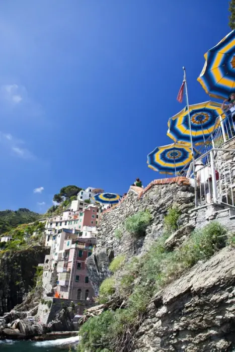 Framed Print : Europe; Italy; Cinque Terre; Manarola; Manarola Viewed from Beach Framed Print : Europe; Italy; Cinque Terre; Manarola; Manarola Viewed from Beach
