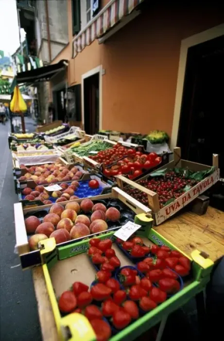 Framed Print : Europe, Italy, Cirque Terre, Riomaggiore. Produce stand Framed Print : Europe, Italy, Cirque Terre, Riomaggiore. Produce stand