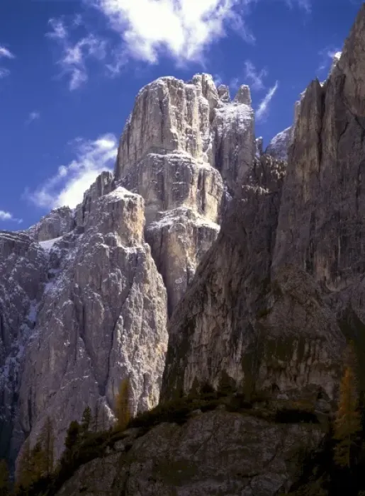 Framed Print : Europe, Italy, Corvara. There is a stunning view of the jagged peaks in Italys Dolomite Alps