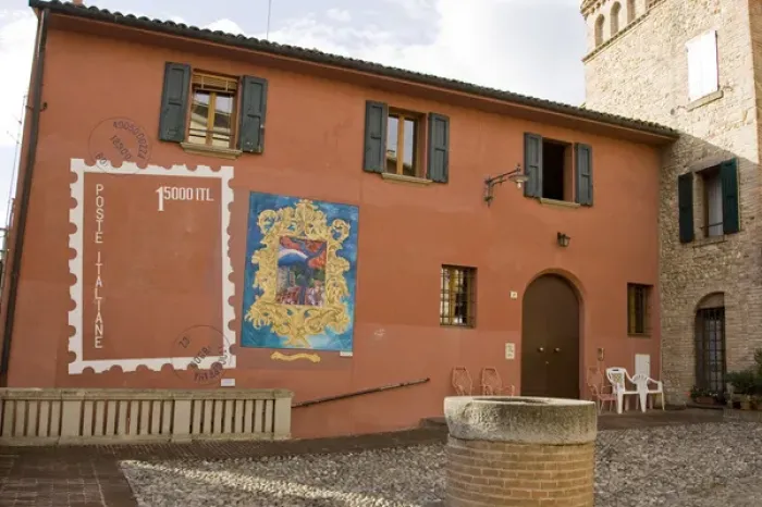 Framed Print : Europe, Italy, Dozza. House with painted murals. Credit as: Wendy Kaveney / Jaynes Framed Print : Europe, Italy, Dozza. House with painted murals. Credit as: Wendy Kaveney / Jaynes