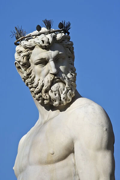 roman statue face god