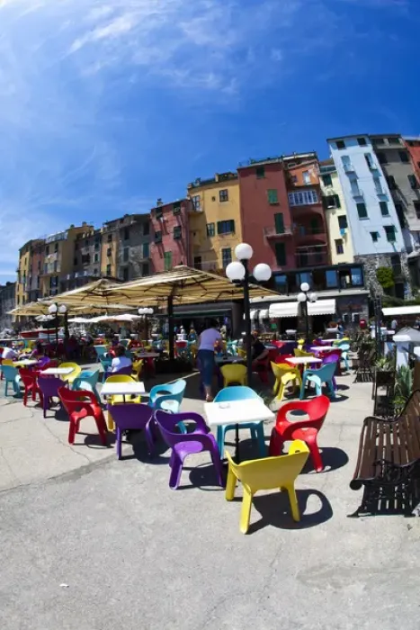 Framed Print : Europe; Italy; La Spezia; Portovenere; Outdoor Cafe along the Waterfront Framed Print : Europe; Italy; La Spezia; Portovenere; Outdoor Cafe along the Waterfront