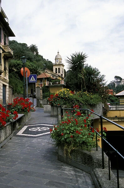 Europe, Italy, Liguria, Portofino. Street Scene
