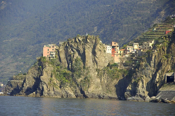 Europe, Italy, Liguria region, Cinque Terre, Corniglia. UNESCO World Heritage Site