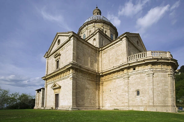 Europe, Italy, Montepulciano. Church of San Biagio. Credit as: Dennis Flaherty  / 
