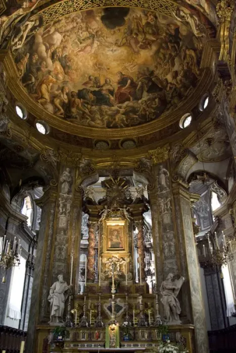 Framed Print : Europe, Italy, Parma. Interior of the Church of Mary of the Fence showing altar Framed Print : Europe, Italy, Parma. Interior of the Church of Mary of the Fence showing altar
