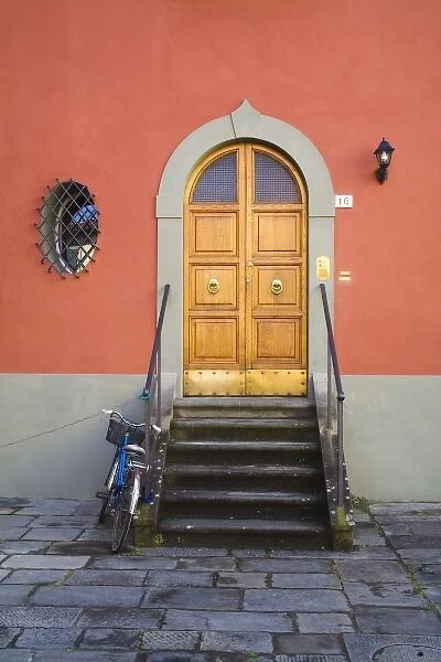 Europe, Italy, Pisa, Entry Door with Bright Colors