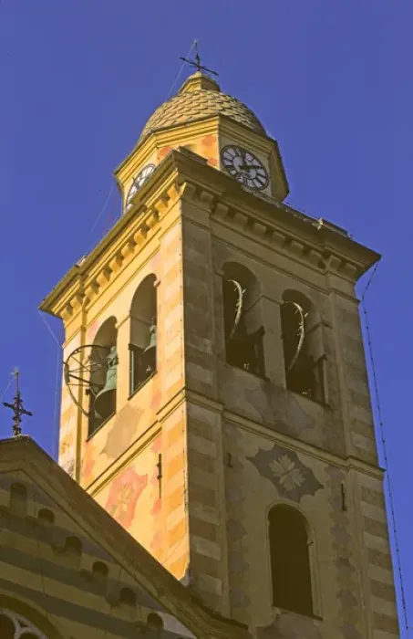 Framed Print : Europe, Italy, Portofino. Church belltower in Portofino on the Mediteranean coast Framed Print : Europe, Italy, Portofino. Church belltower in Portofino on the Mediteranean coast