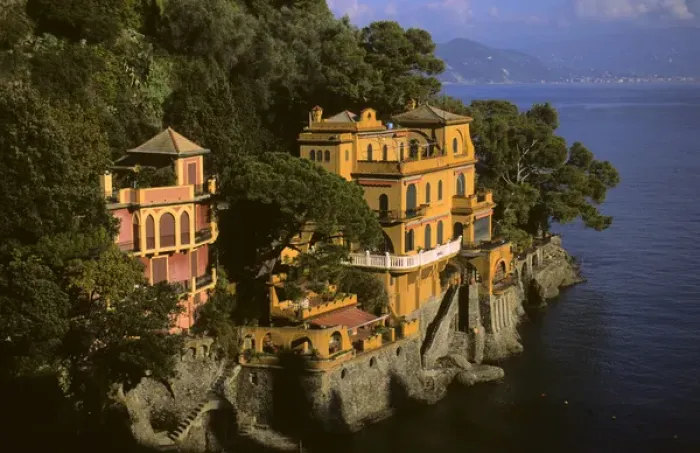 Framed Print : Europe, Italy, Portofino. Scenic life on the Mediteranean coast of Italy