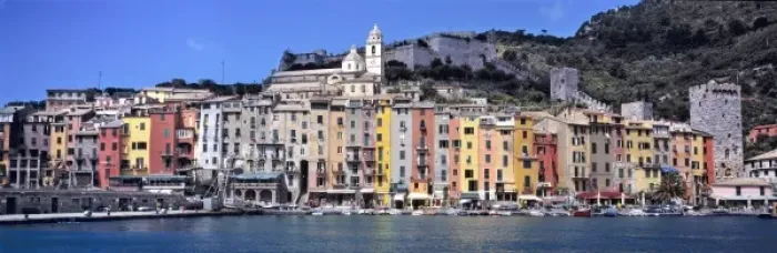 Framed Print : Europe, Italy, Portovenere. The striking houses of Portovenere, a World Heritage Site Framed Print : Europe, Italy, Portovenere. The striking houses of Portovenere, a World Heritage Site