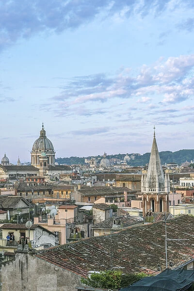 Europe, Italy, Rome, City Rooftops