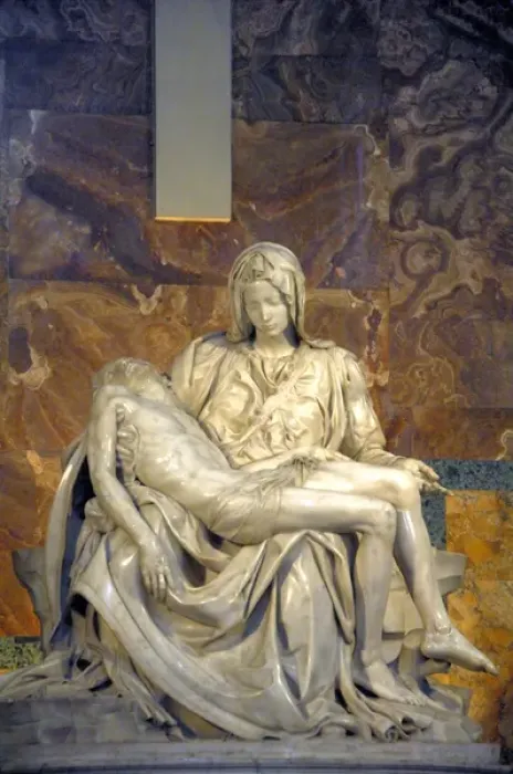Framed Print : Europe, Italy, Rome. Michelangelos masterpiece sculpture, Pieta (1499). St Framed Print : Europe, Italy, Rome. Michelangelos masterpiece sculpture, Pieta (1499). St
