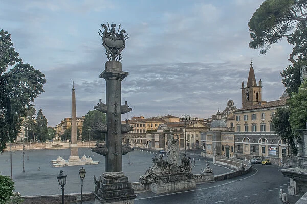 Europe, Italy, Rome, Piazza Popolo