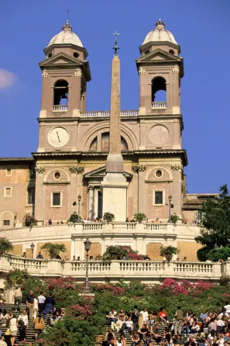 Framed Print : Europe, Italy, Rome. View of Spanish Steps, Piazza di Spagna Framed Print : Europe, Italy, Rome. View of Spanish Steps, Piazza di Spagna