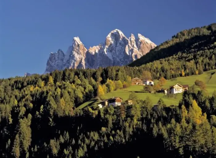 Framed Print : Europe, Italy, San Pietro. The Odle Group seem to be hovering over San Pietro in the Dolomite Alps Framed Print : Europe, Italy, San Pietro. The Odle Group seem to be hovering over San Pietro in the Dolomite Alps