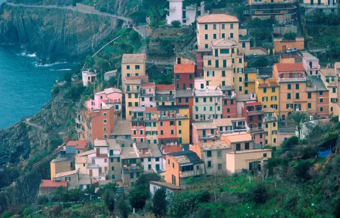 Framed Print : Europe, Italy. Seaside village along the Ligurian Coast Framed Print : Europe, Italy. Seaside village along the Ligurian Coast