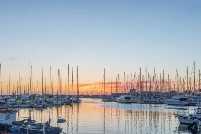 Framed Print : Europe, Italy, Sicily, Palermo, Marina Sunrise Framed Print : Europe, Italy, Sicily, Palermo, Marina Sunrise