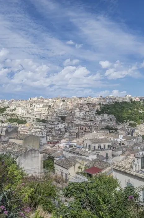 Framed Print : Europe, Italy, Sicily, Ragusa, View of Ragusa Upper Town
