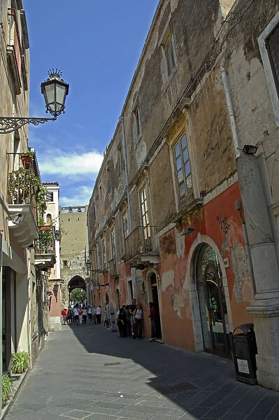 Europe, Italy, Sicily, Taormina. Corso Umberto, main street
