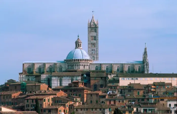 Framed Print : Europe, Italy, Siena. The Duomo dominates the town skyline Framed Print : Europe, Italy, Siena. The Duomo dominates the town skyline