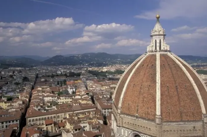 Framed Print : Europe, Italy, Tuscany, Florence. Piazza del Duomo, view of the Duomos dome Framed Print : Europe, Italy, Tuscany, Florence. Piazza del Duomo, view of the Duomos dome