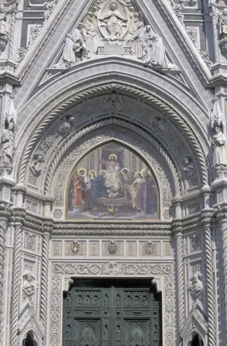 Framed Print : Europe, Italy, Tuscany, Florence Piazza del Duomo; detail of Duomo Framed Print : Europe, Italy, Tuscany, Florence Piazza del Duomo; detail of Duomo