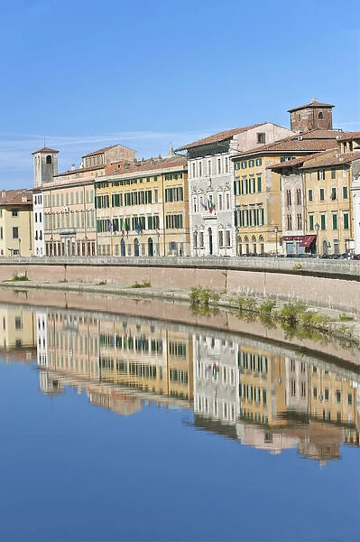 Europe, Italy, Tuscany, Pisa, The River Arno