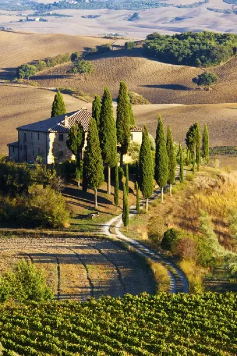 Framed Print : Europe; Italy; Tuscany; San Quirico D Orcia; Belvedere House in Southern Tuscany Framed Print : Europe; Italy; Tuscany; San Quirico D Orcia; Belvedere House in Southern Tuscany