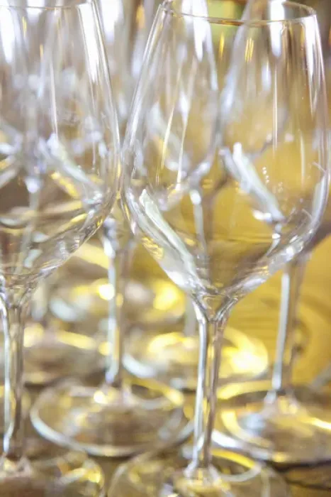 Framed Print : Europe; Italy; Tuscany; Selective Focus Wine Glasses set and ready to use Framed Print : Europe; Italy; Tuscany; Selective Focus Wine Glasses set and ready to use