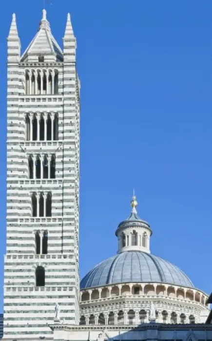 Framed Print : Europe, Italy, Tuscany, Siena, Siena Cathdral (Duomo di Siena) Detail