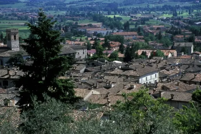 Framed Print : Europe, Italy, Umbra, Assisi. Scenic rooftops Framed Print : Europe, Italy, Umbra, Assisi. Scenic rooftops