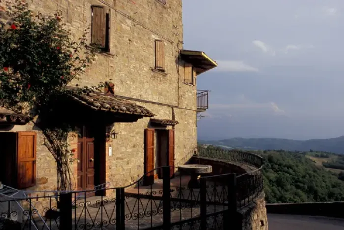 Framed Print : Europe, Italy, Umbria, Preggio, house on a hilltop Framed Print : Europe, Italy, Umbria, Preggio, house on a hilltop