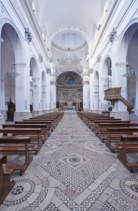 Framed Print : Europe, Italy, Umbria, Spoleto, Duomo of Santa Maria Assunta Interior