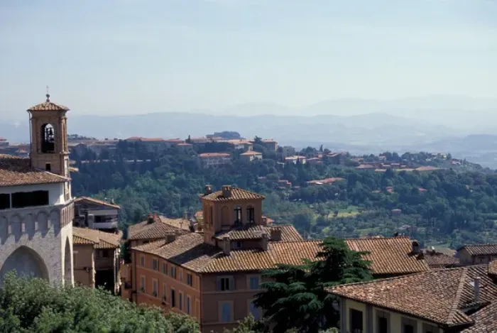 Framed Print : Europe, Italy, Umbria, view of the valley from Perugia Framed Print : Europe, Italy, Umbria, view of the valley from Perugia